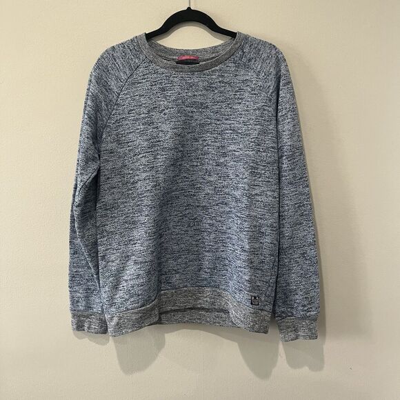 Scotch And Soda Sweatshirt Men’s Large Off The Grid Crewneck Blue Heathered - Picture 1 of 8